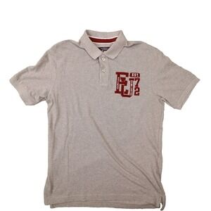 Ecko Unlimited Authentic Classic Vintage Grey Logo Polo Shirt size XL